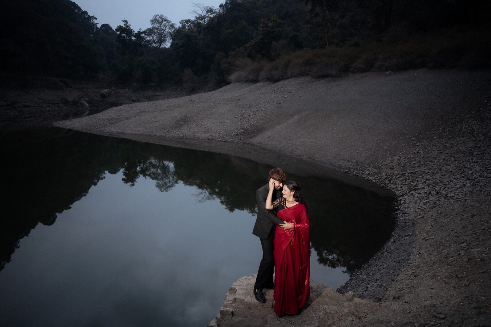 Pre-wedding shoot in Nainital — lake evening · PickYouPic