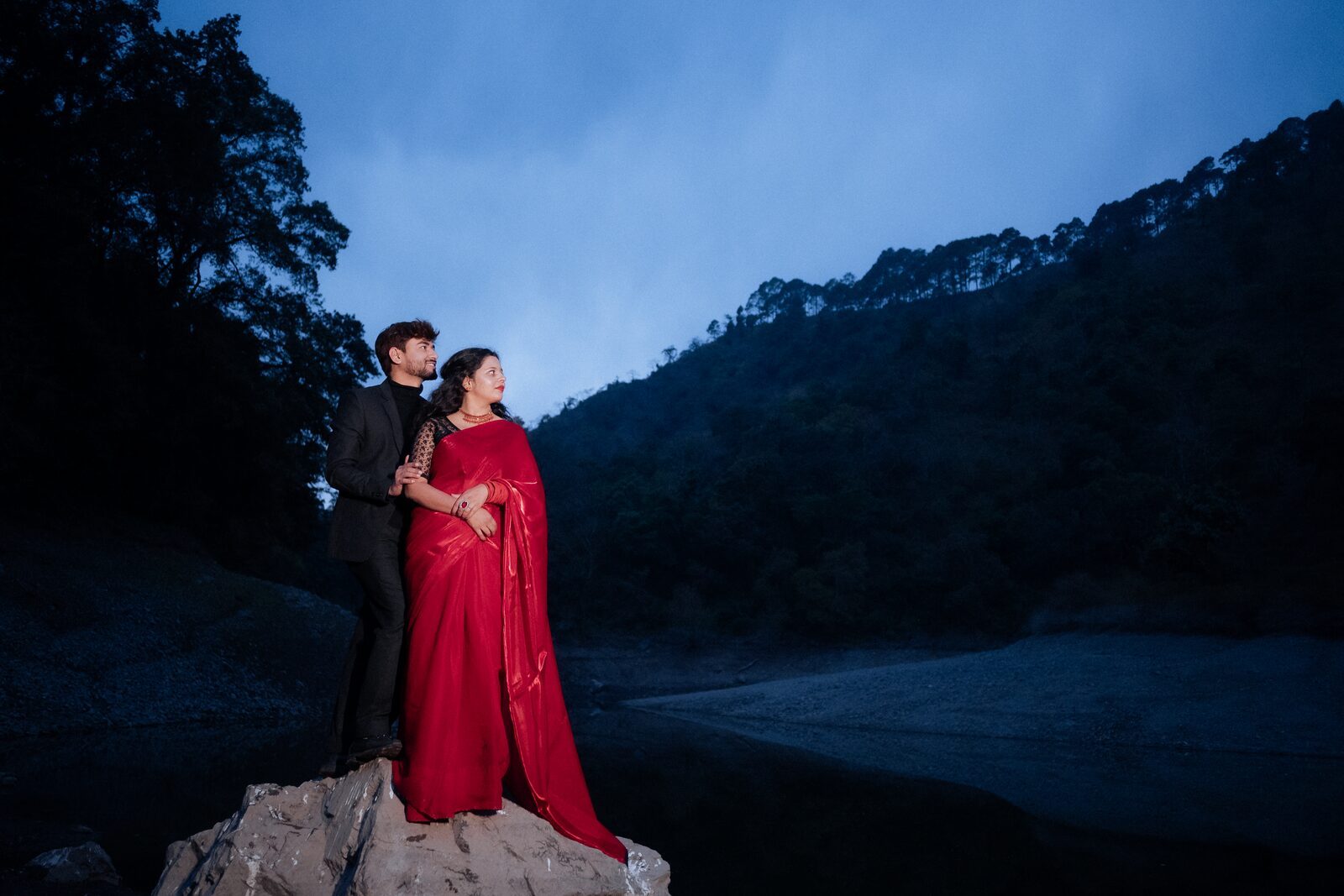 Pre-wedding shoot in Nainital — lake evening · PickYouPic